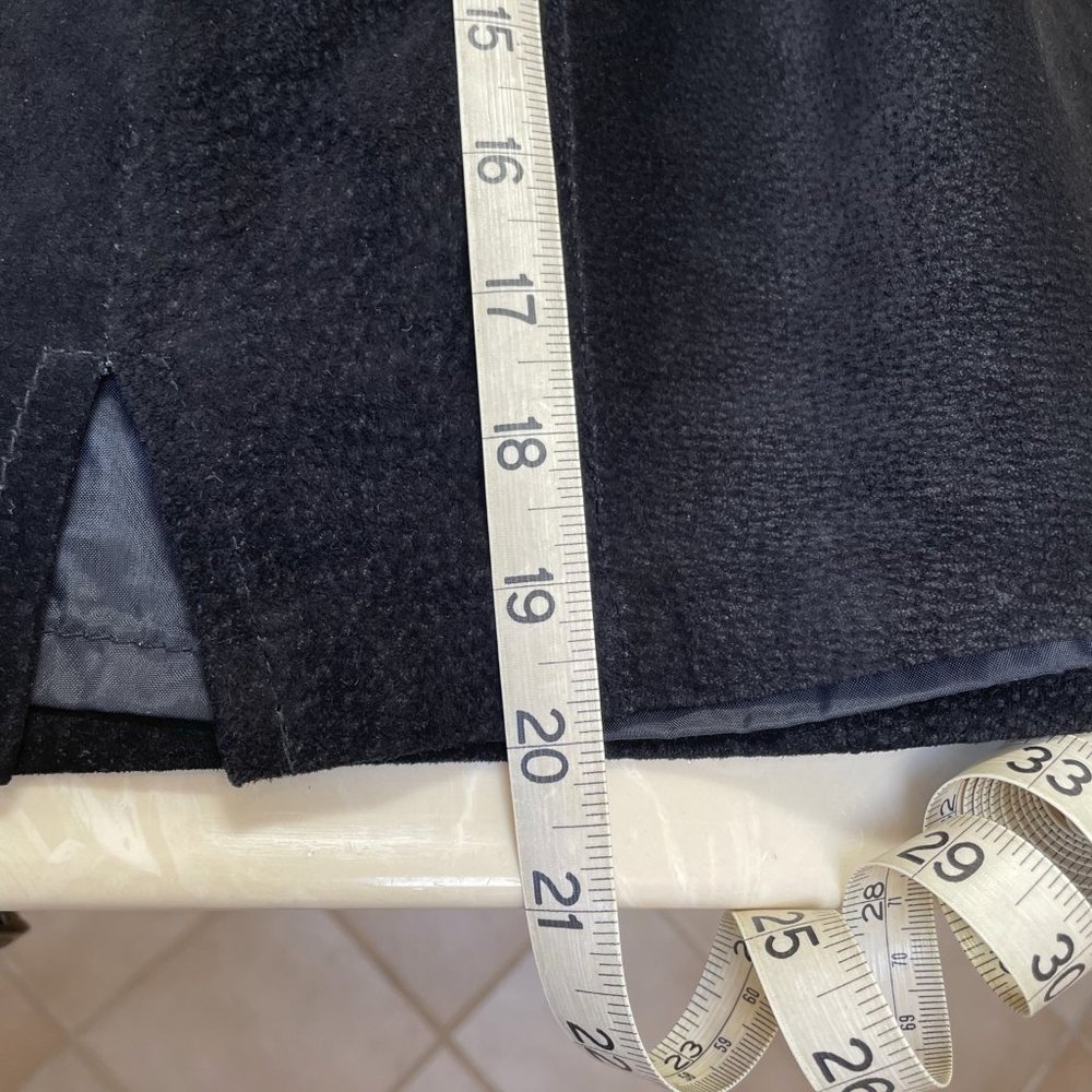 Black Suede Skirt - Knee Length - Picture 7 of 8